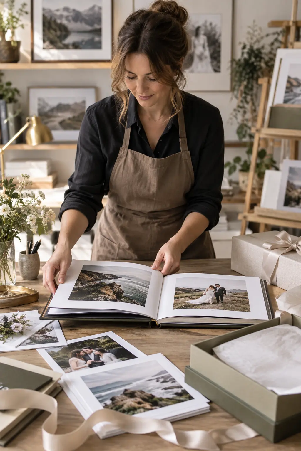 photo book and gift designer workspace